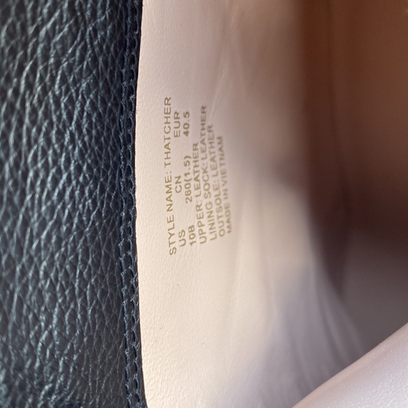 KATE SPADE Thatcher Twistlock Mini Pebble Leather Ankle black Boots SIZE 10 B ๐ค๐ค - Picture 12 of 12